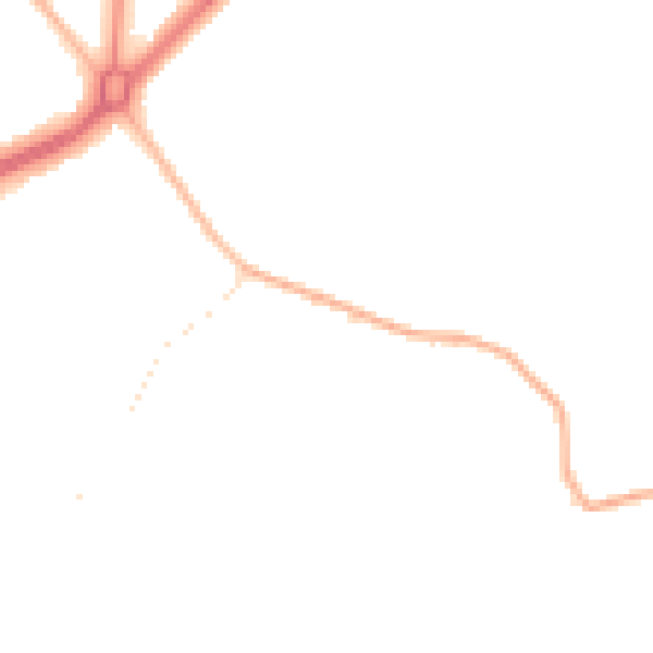 Night-time road noise heatmap for S60 4FB