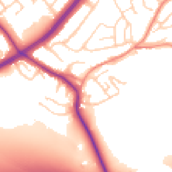 Daytime road noise heatmap for S60 4HH