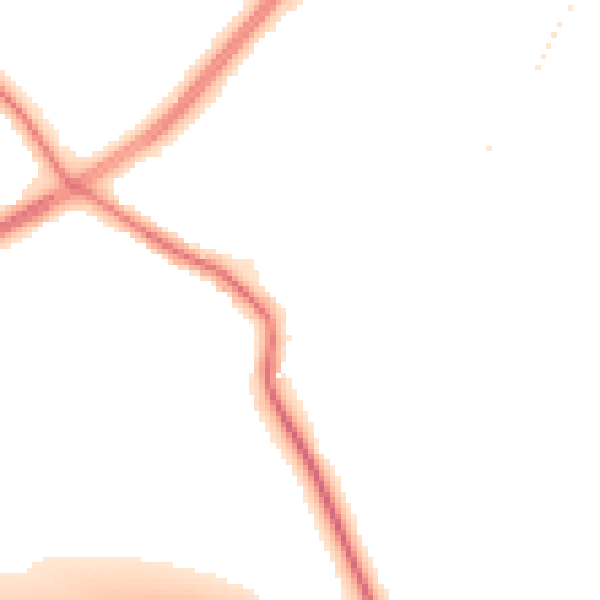 Night-time road noise heatmap for S60 4HH