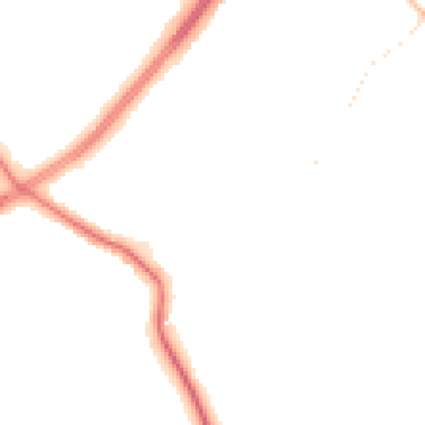 Night-time road noise heatmap for S60 4HN