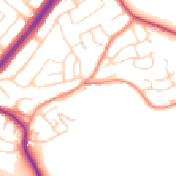 Daytime road noise heatmap for S60 4HP