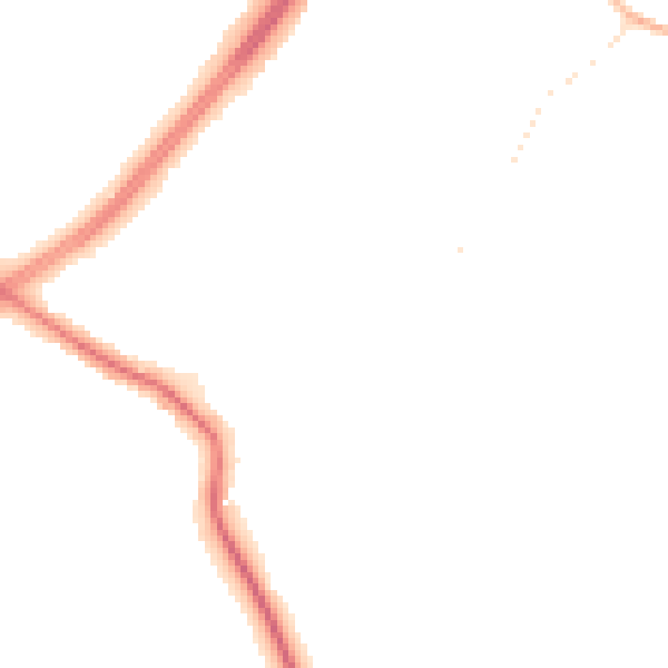 Night-time road noise heatmap for S60 4HU