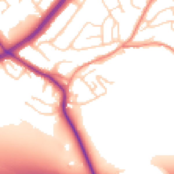 Daytime road noise heatmap for S60 4HY