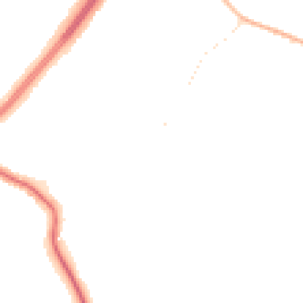 Night-time road noise heatmap for S60 4JE