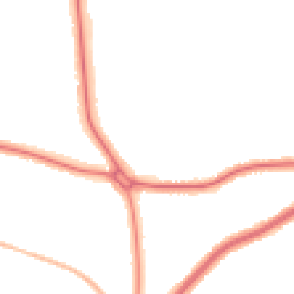 Night-time road noise heatmap for S60 4JL