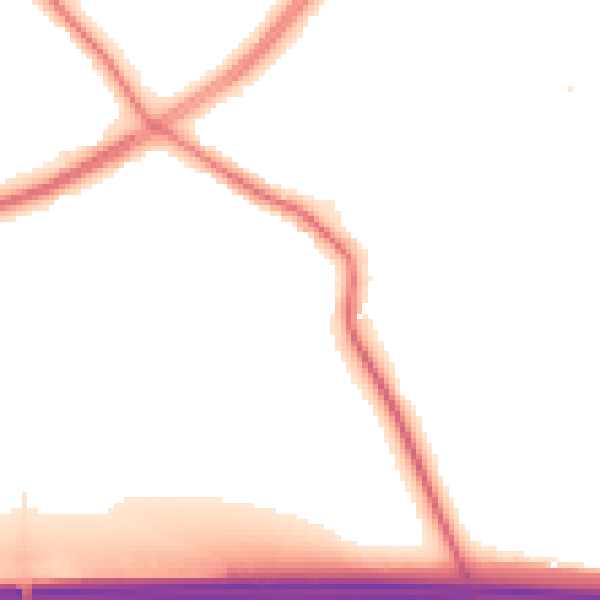 Night-time road noise heatmap for S60 4JQ
