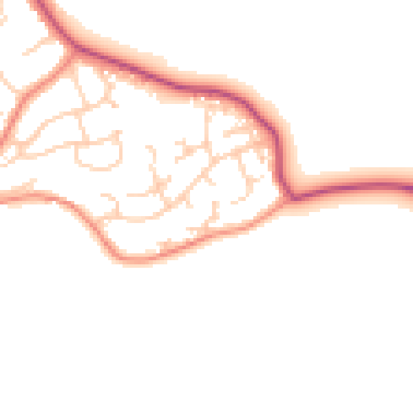 Daytime road noise heatmap for S60 4NN