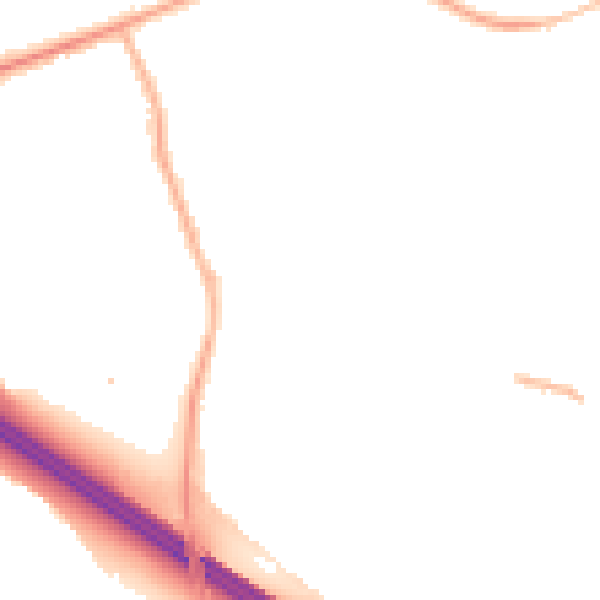 Night-time road noise heatmap for S60 5BS