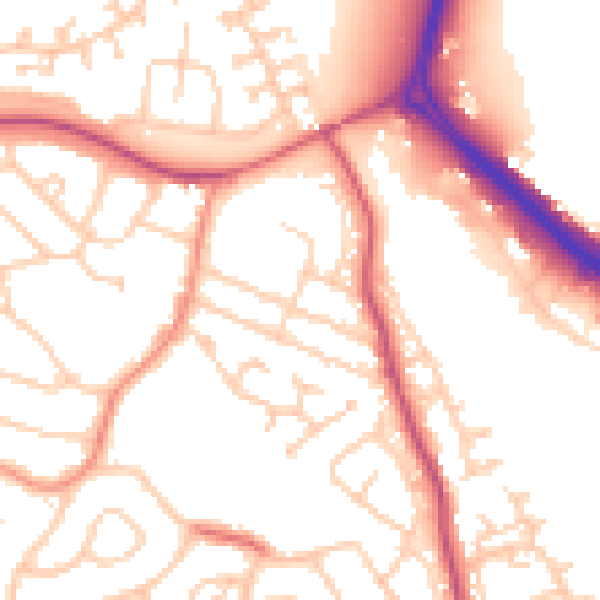 Daytime road noise heatmap for S60 5DH