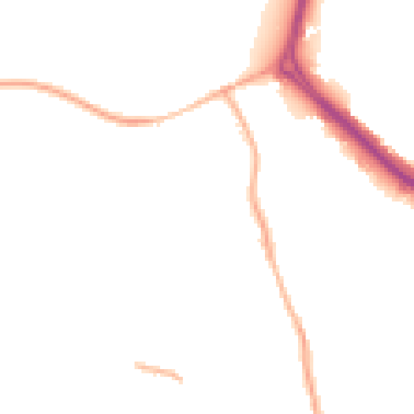 Night-time road noise heatmap for S60 5DH