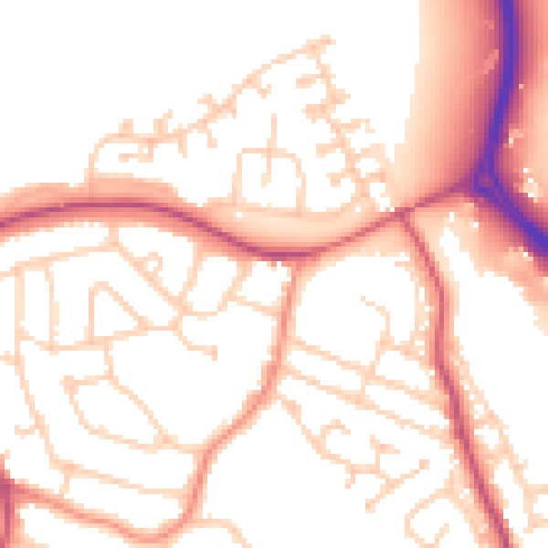 Daytime road noise heatmap for S60 5DL