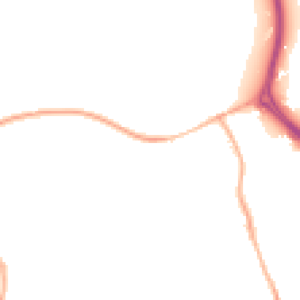 Night-time road noise heatmap for S60 5DL