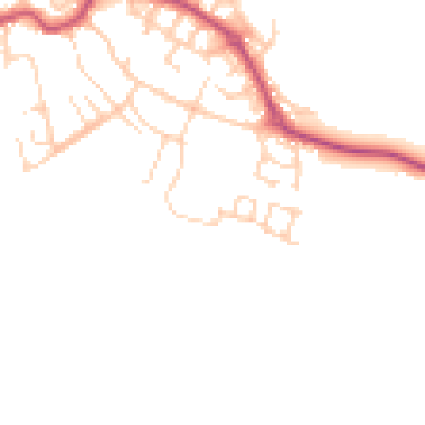 Daytime road noise heatmap for S60 5DP