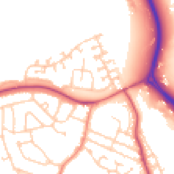 Daytime road noise heatmap for S60 5DT