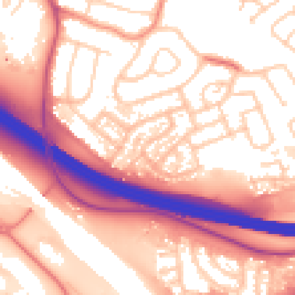 Daytime road noise heatmap for S60 5EN