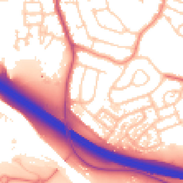 Daytime road noise heatmap for S60 5EQ