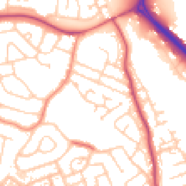 Daytime road noise heatmap for S60 5FP