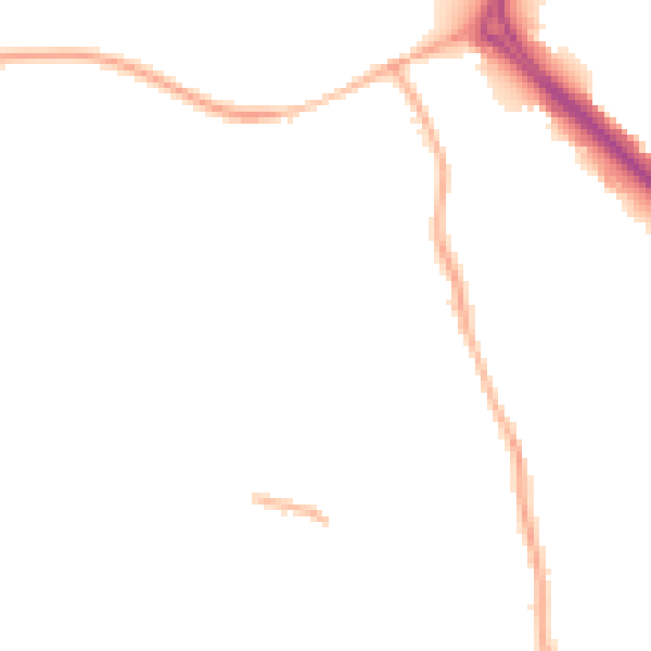 Night-time road noise heatmap for S60 5FP