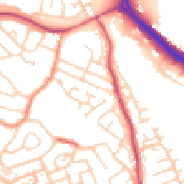 Daytime road noise heatmap for S60 5FQ