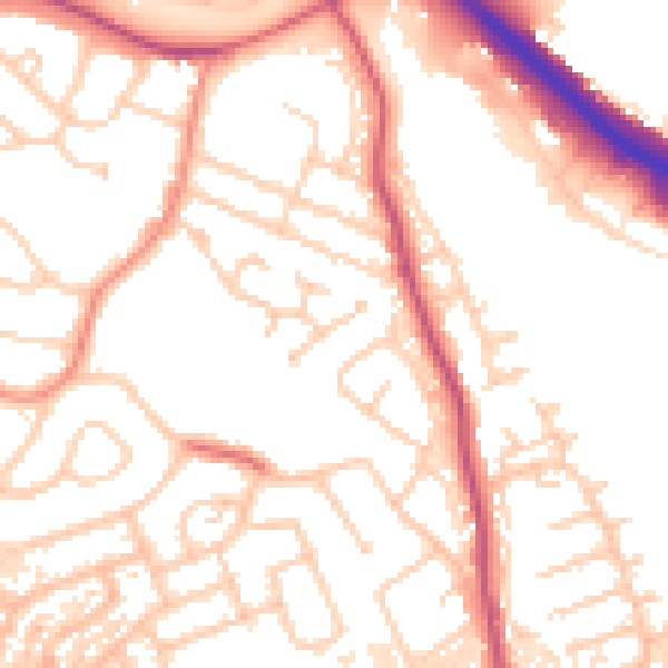 Daytime road noise heatmap for S60 5FR