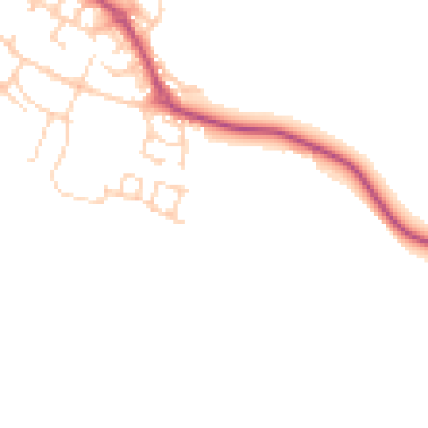 Daytime road noise heatmap for S60 5FZ