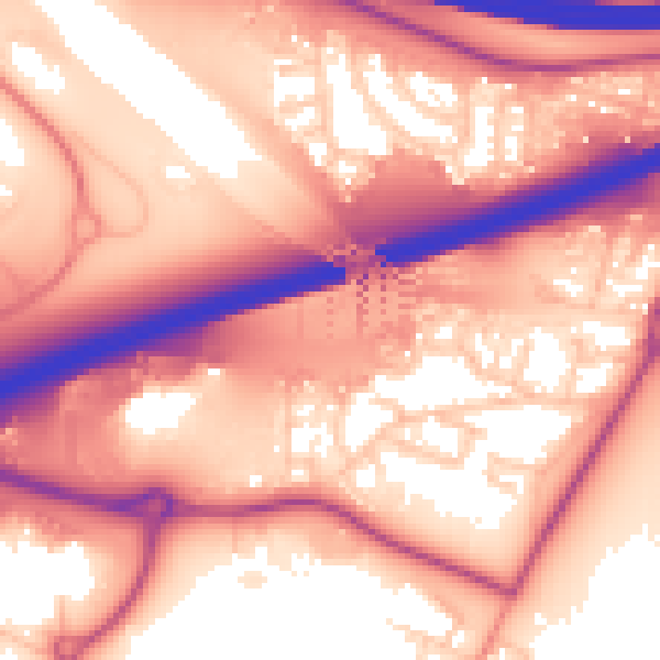Daytime road noise heatmap for S60 5GG