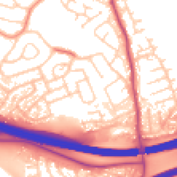 Daytime road noise heatmap for S60 5HR