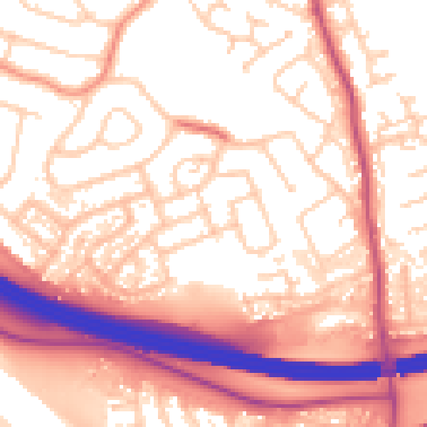 Daytime road noise heatmap for S60 5HU