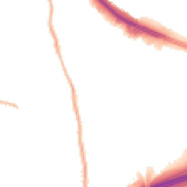 Night-time road noise heatmap for S60 5LH
