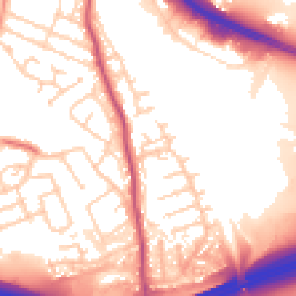 Daytime road noise heatmap for S60 5LX