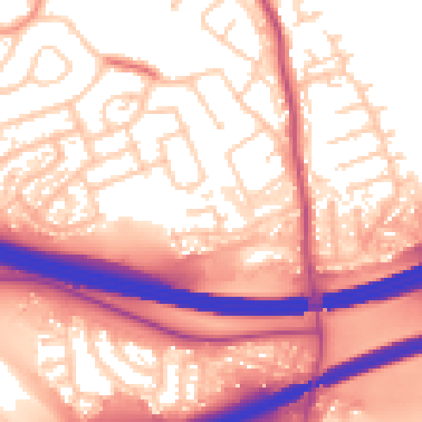 Daytime road noise heatmap for S60 5LY