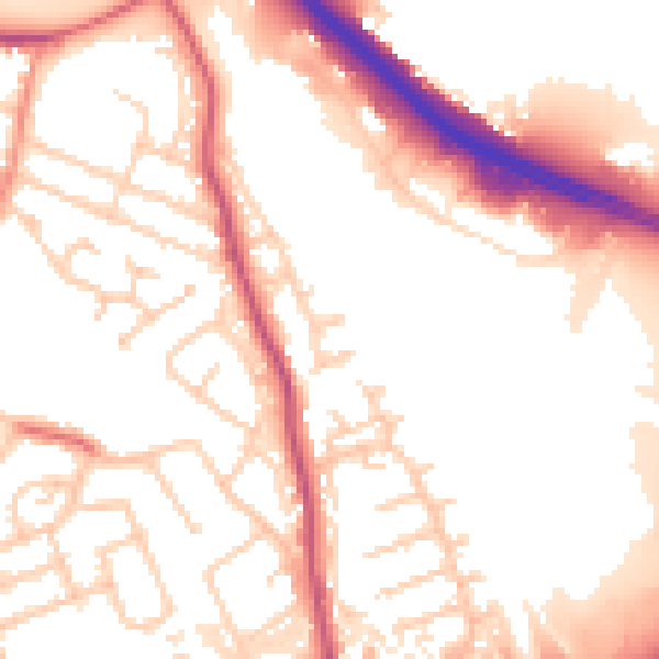 Daytime road noise heatmap for S60 5PF
