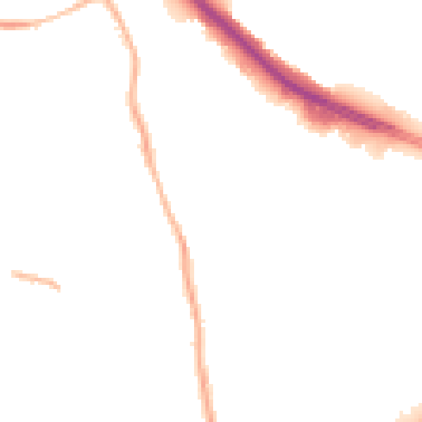 Night-time road noise heatmap for S60 5PF