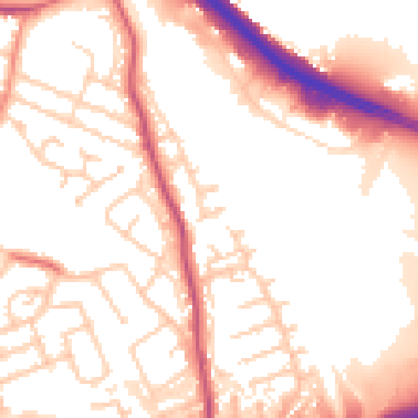Daytime road noise heatmap for S60 5PG
