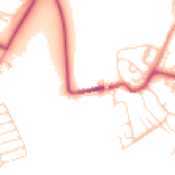 Daytime road noise heatmap for S60 5PL
