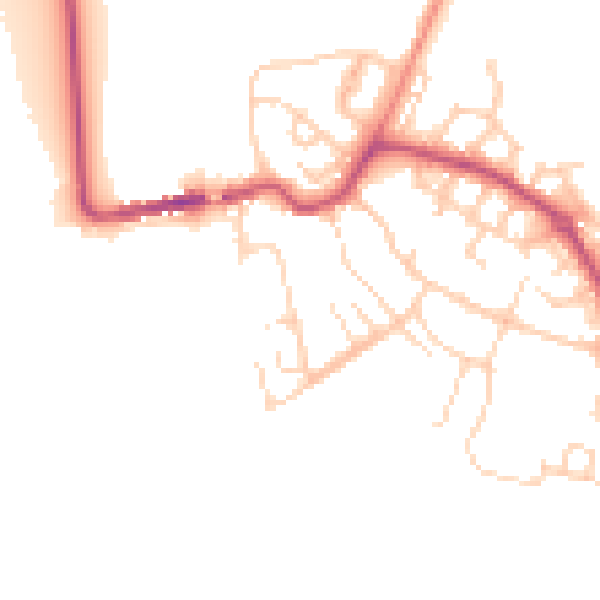 Daytime road noise heatmap for S60 5PR