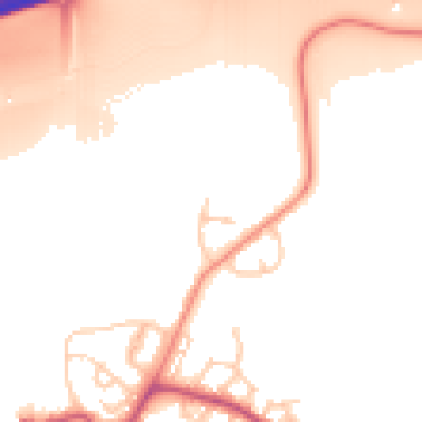 Daytime road noise heatmap for S60 5QZ
