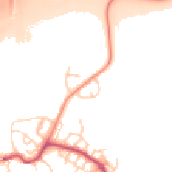 Daytime road noise heatmap for S60 5RA