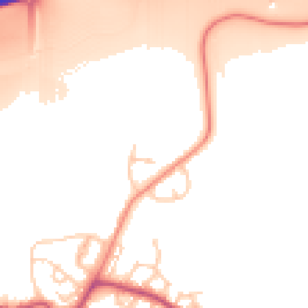 Daytime road noise heatmap for S60 5RR