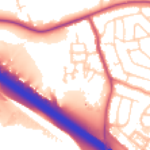 Daytime road noise heatmap for S60 5RS