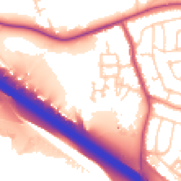 Daytime road noise heatmap for S60 5RT
