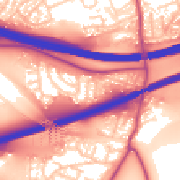 Daytime road noise heatmap for S60 5SF