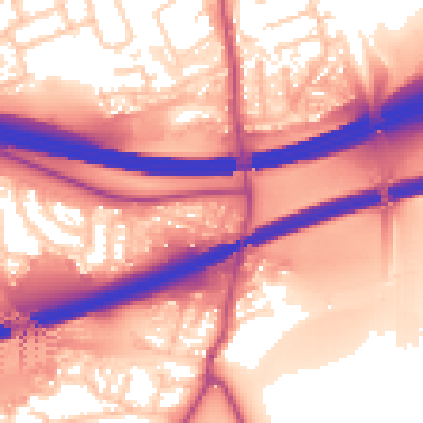 Daytime road noise heatmap for S60 5SH