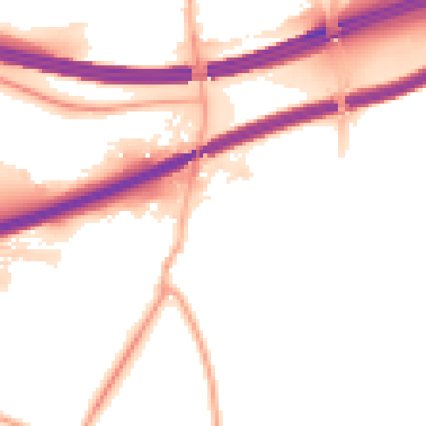 Night-time road noise heatmap for S60 5SP