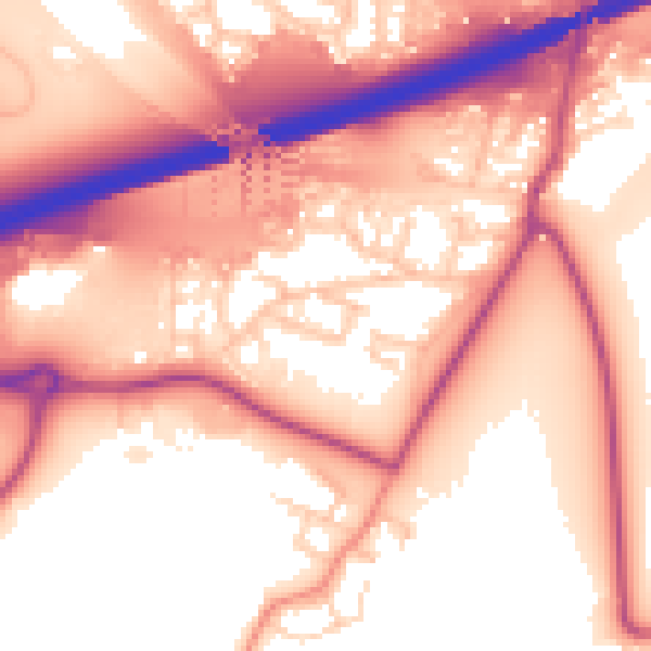 Daytime road noise heatmap for S60 5TE