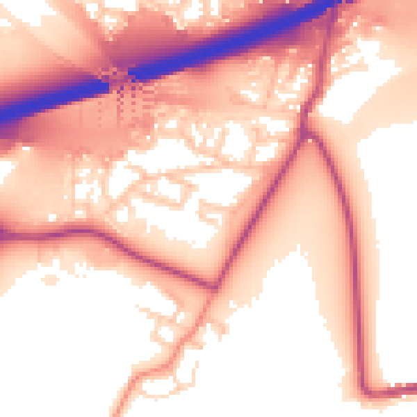 Daytime road noise heatmap for S60 5TX
