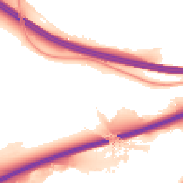 Night-time road noise heatmap for S60 5UB