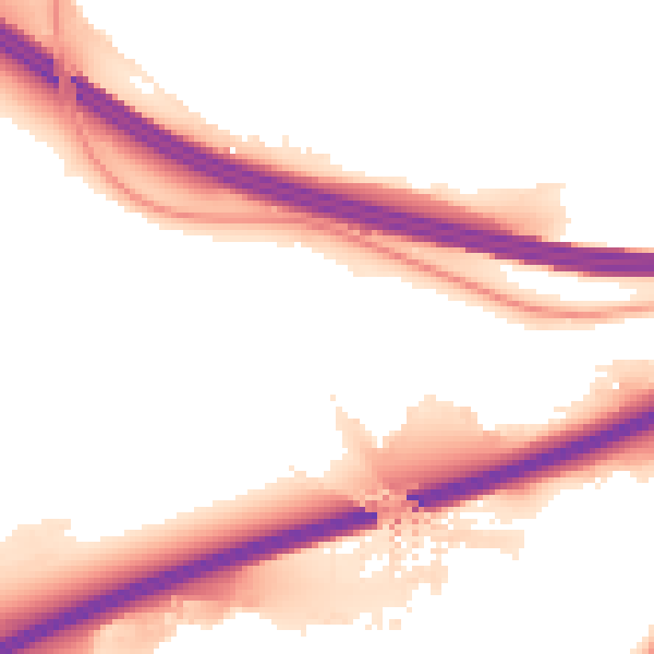 Night-time road noise heatmap for S60 5UE