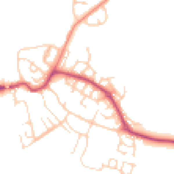 Daytime road noise heatmap for S60 5UH