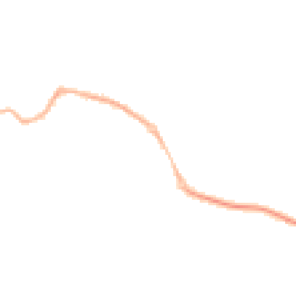 Night-time road noise heatmap for S60 5UL